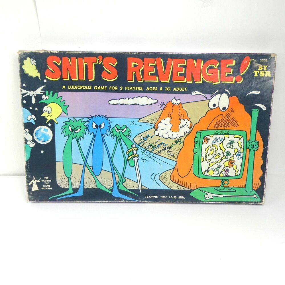 Snit’s Revenge TSR Board Game Vintage 1980 AS IS